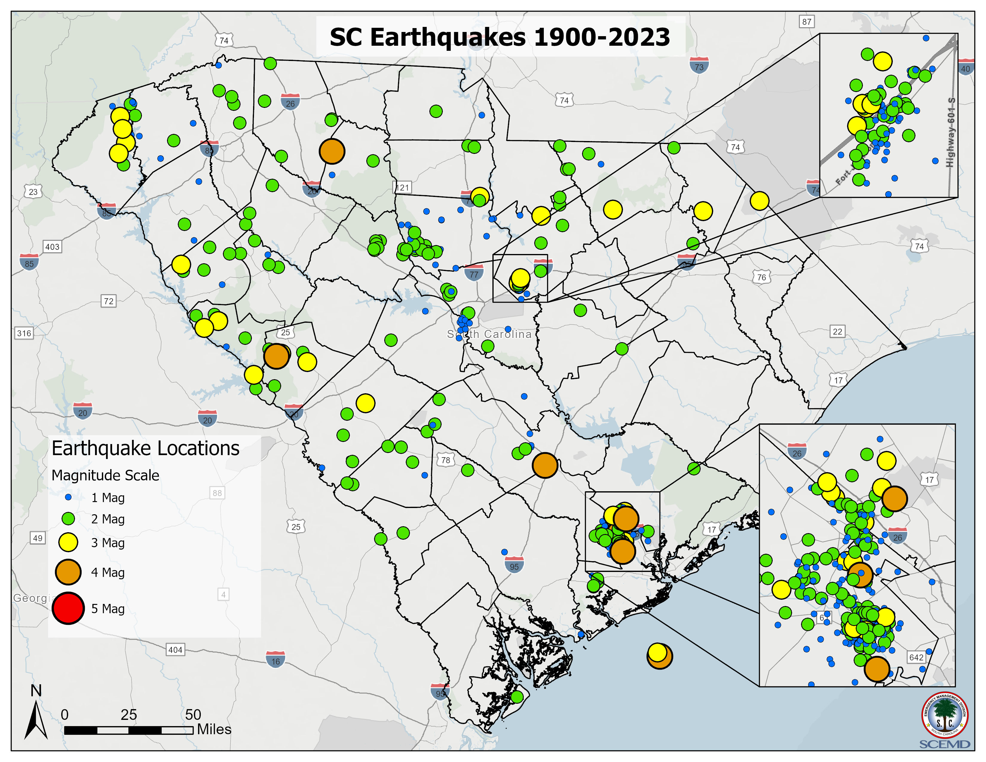 Earthquakes in SC | SCEMD South Carolina Earthquake Guide